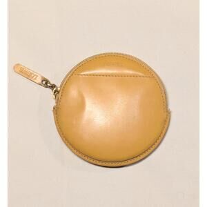 Loewe Circular Coin Wallet Case Bright Yellow EUC